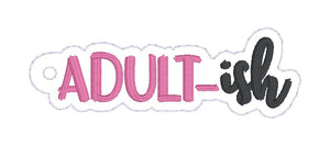 Adultish snap tab and eyelet fob set (single and multi files included) machine embroidery design DIGITAL DOWNLOAD