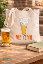 Load image into Gallery viewer, Ale Yeah applique machine embroidery design (4 sizes included) DIGITAL DOWNLOAD