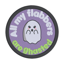 Load image into Gallery viewer, All My Flabbers patch (2 sizes included) July 24 Mystery Bundle machine embroidery design DIGITAL DOWNLOAD