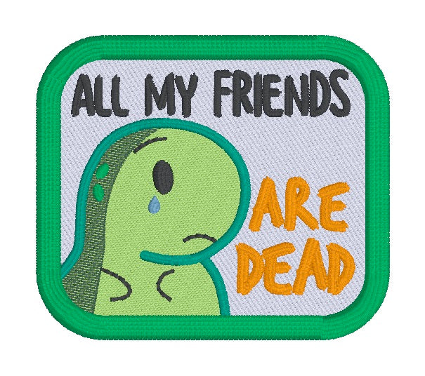 All My Friends patch (2 sizes included) machine embroidery design DIGI ...