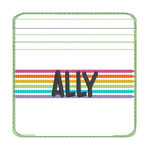 Ally Color Patterns Ally ITH Bag embroidery design (5 sizes available) DIGITAL DOWNLOAD ...