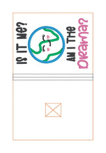 Load image into Gallery viewer, Am I The Drama appliqué Notebook Cover 2 sizes available machine embroidery design DIGITAL DOWNLOAD
