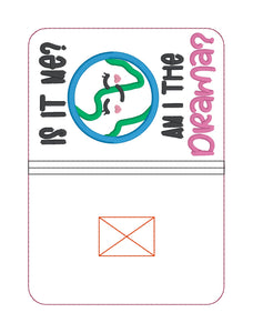 Am I The Drama appliqué Notebook Cover 2 sizes available machine embroidery design DIGITAL DOWNLOAD