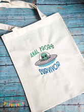 Load image into Gallery viewer, Anal Probe Survivor sketchy machine embroidery design Fall 25 Mature Mystery Bundle (5 sizes included) DIGITAL DOWNLOAD