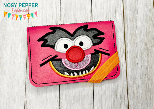 Animal face applique notebook Cover (2 sizes available) machine embroidery design DIGITAL DOWNLOAD