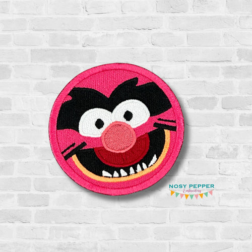 Animal patch (2 sizes included) machine embroidery design DIGITAL DOWNLOAD