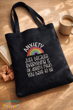 Load image into Gallery viewer, Anxiety Just Because machine embroidery design (4 sizes included) DIGITAL DOWNLOAD