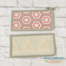 Load image into Gallery viewer, Appliqué Glasses case  (2 versions included) machine embroidery design DIGITAL DOWNLOAD