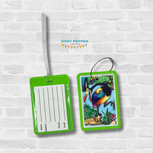 Load image into Gallery viewer, Applique luggage tag set machine embroidery design DIGITAL DOWNLOAD