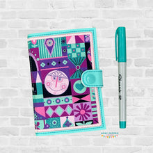 Load image into Gallery viewer, Applique top load notebook cover machine embroidery design DIGITAL DOWNLOAD