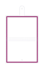 Load image into Gallery viewer, Applique top load notebook cover machine embroidery design DIGITAL DOWNLOAD