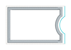 Applique Gift Card holder machine embroidery design DIGITAL DOWNLOAD