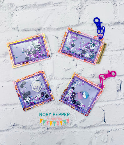 Applique Shaker ITH card holder set Oct 
