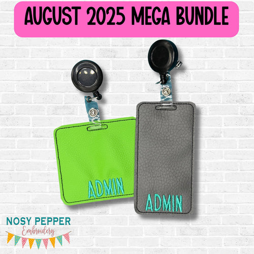 Admin Badge buddy machine embroidery design DIGITAL DOWNLOAD