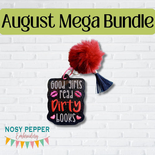 Good Girls Read bookmark/ornament/bag tag machine embroidery design DIGITAL DOWNLOAD