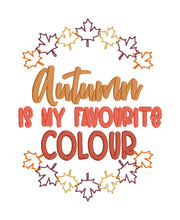 Load image into Gallery viewer, Autumn Is My Favorite machine embroidery design Oct &#39;24 Mystery Bundle (5 sizes and US &amp; UK versions included)  DIGITAL DOWNLOAD