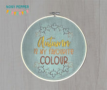 Load image into Gallery viewer, Autumn Is My Favorite machine embroidery design Oct &#39;24 Mystery Bundle (5 sizes and US &amp; UK versions included)  DIGITAL DOWNLOAD