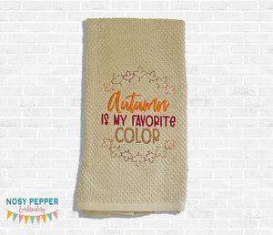 Autumn Is My Favorite machine embroidery design Oct '24 Mystery Bundle (5 sizes and US & UK versions included)  DIGITAL DOWNLOAD