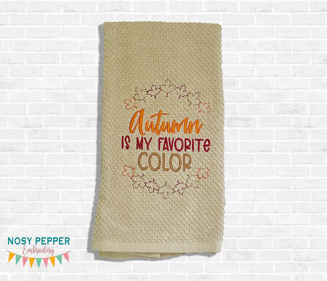 Autumn Is My Favorite machine embroidery design Oct '24 Mystery Bundle (5 sizes and US & UK versions included)  DIGITAL DOWNLOAD