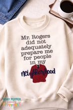 Load image into Gallery viewer, Mister Rogers applique machine embroidery design (4 sizes included) DIGITAL DOWNLOAD