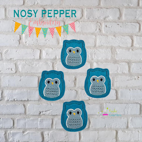 Owl feltie embroidery file DEC 24 Mystery Bundle DIGITAL DOWNLOAD