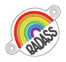 Load image into Gallery viewer, Badass Bun cover machine embroidery design DIGITAL DOWNLOAD