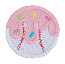 Load image into Gallery viewer, Baseball Drip patch (2 sizes included) machine embroidery design DIGITAL DOWNLOAD