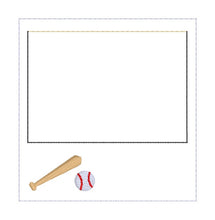 Load image into Gallery viewer, Baseball Frame machine embroidery design DIGITAL DOWNLOAD