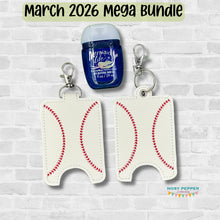 Load image into Gallery viewer, Baseball Sanitizer Case machine embroidery design DIGITAL DOWNLOAD