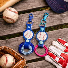 Load image into Gallery viewer, Baseball/Softball hair tie holder (2 sizes included) machine embroidery design —MARCH 26 MB—DIGITAL DOWNLOAD