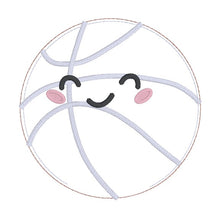 Load image into Gallery viewer, Basketball stuffie (5 sizes included) machine embroidery design DIGITAL DOWNLOAD
