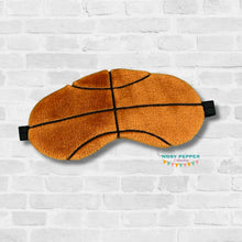 Load image into Gallery viewer, Basketball sleep mask machine embroidery design (2 sizes included)--FEB 26 MB-- DIGITAL DOWNLOAD