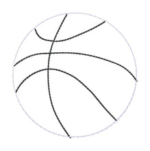 Load image into Gallery viewer, Basketball double sided car tag machine embroidery design DIGITAL DOWNLOAD