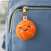 Load image into Gallery viewer, Basketball mini stuffie machine embroidery design DIGITAL DOWNLOAD