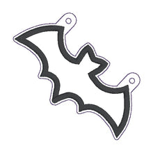 Load image into Gallery viewer, Bat Applique Bunting (3 designs included) machine embroidery design DIGITAL DOWNLOAD