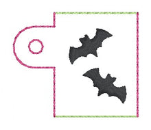 Load image into Gallery viewer, Bat Lip Balm Sleeves (4 sizes included) machine embroidery design DIGITAL DOWNLOAD