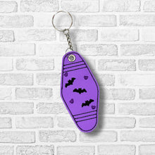 Load image into Gallery viewer, Bat retro fob machine embroidery design DIGITAL DOWNLOAD
