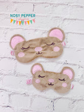 Load image into Gallery viewer, Bear Sleep Mask 2024 Skill Builder Bundle 2.0 machine embroidery design (2 sizes included) DIGITAL DOWNLOAD