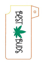 Load image into Gallery viewer, Best Buds Lighter Case (2 styles available) machine embroidery design DIGITAL DOWNLOAD