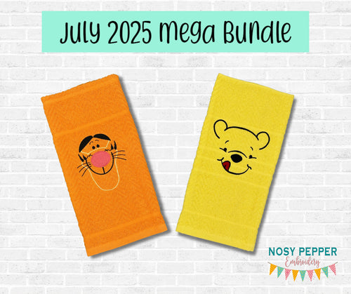 Besties set machine embroidery design (2 designs and 5 sizes included) DIGITAL DOWNLOAD