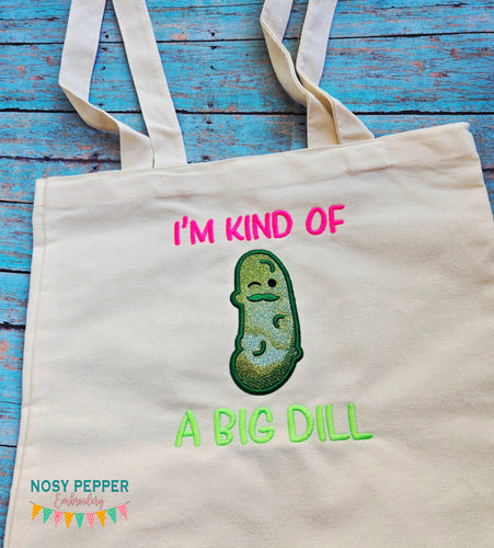 Big Dill applique machine embroidery design (4 sizes included) DIGITAL DOWNLOAD