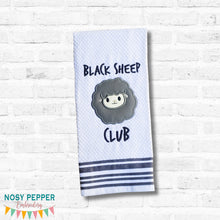 Load image into Gallery viewer, Black Sheep Club applique machine embroidery design (4 sizes included) DIGITAL DOWNLOAD