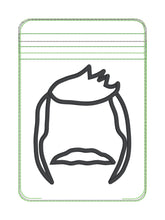 Load image into Gallery viewer, Bob applique ITH Bag 4 sizes available machine embroidery design DIGITAL DOWNLOAD
