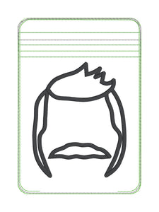 Bob applique ITH Bag 4 sizes available machine embroidery design DIGITAL DOWNLOAD