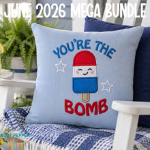 Load image into Gallery viewer, You're The Bomb Appliqué machine embroidery design (4 sizes included) DIGITAL DOWNLOAD