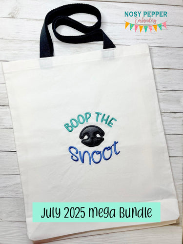 Boop The Snoot applique July '25 Mystery Bundle machine embroidery design (5 sizes included) DIGITAL DOWNLOAD