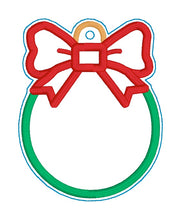 Load image into Gallery viewer, Bow applique ornament machine embroidery design DIGITAL DOWNLOAD