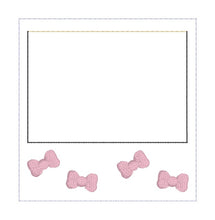 Load image into Gallery viewer, Bow Frame machine embroidery design DIGITAL DOWNLOAD