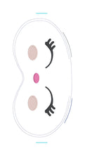 Load image into Gallery viewer, Bunny sleep mask machine embroidery design (2 sizes included) DIGITAL DOWNLOAD