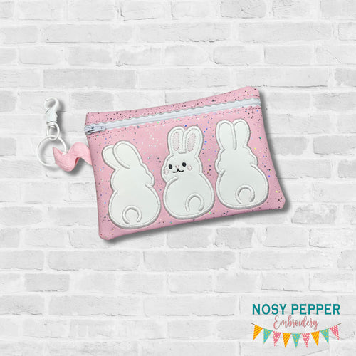 Bunny Butt ITH Bag 4 sizes available machine embroidery design DIGITAL DOWNLOAD